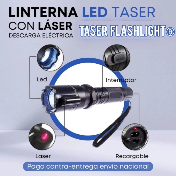 288 Taser Linterna Recargable Laser