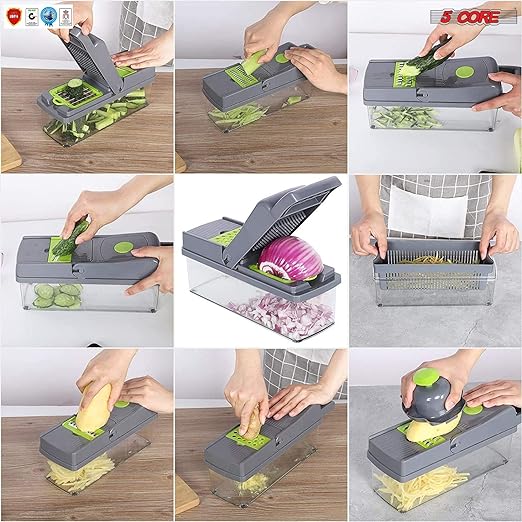 Picador en taza de verduras cocina