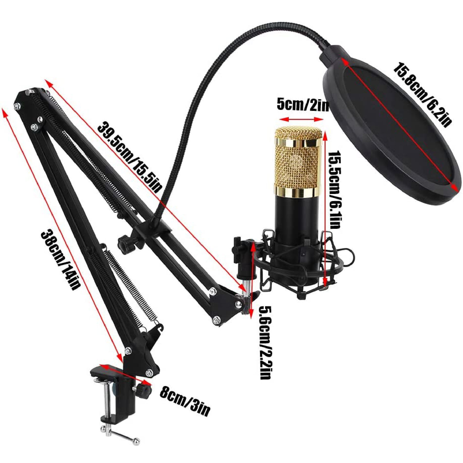 Miniatura 6 de Micrófono condensador voz instrumentos
