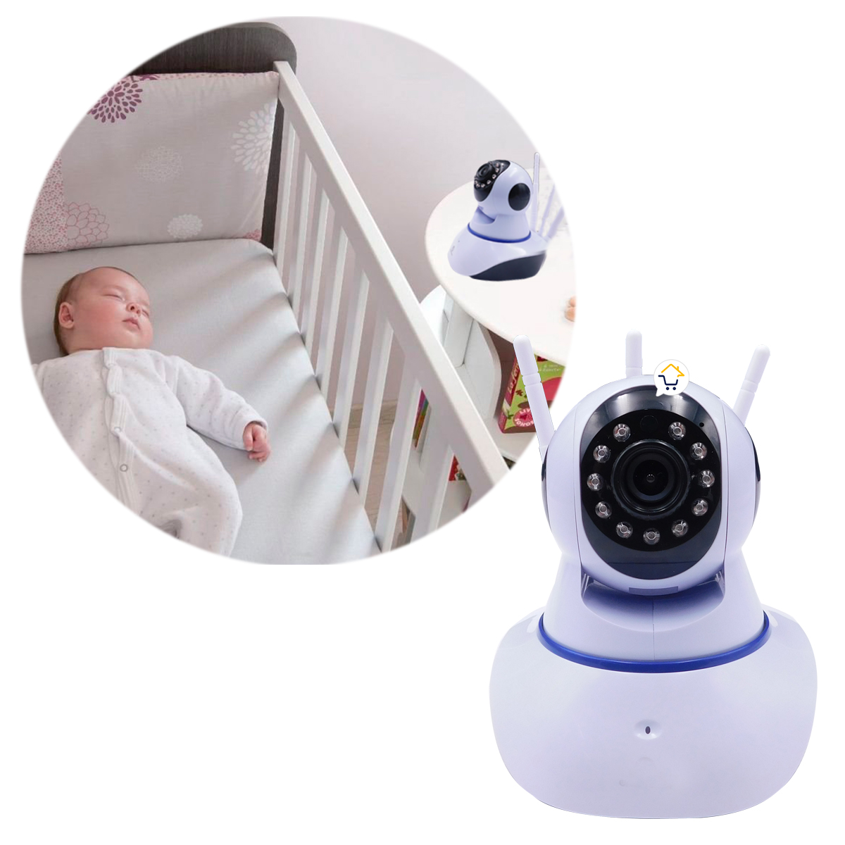 Camara De Seguridad Wifi Inalambrica OMC