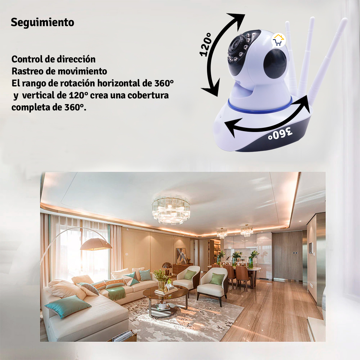 Miniatura 6 de Camara De Seguridad Wifi Inalambrica OMC