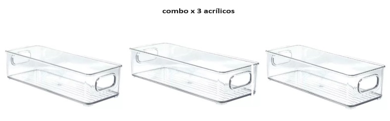Miniatura 10 de Contenedor Organizador Nevera Kit x 3
