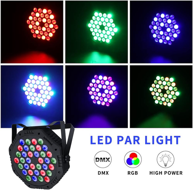 Luces luz 36 LED RGB DJ