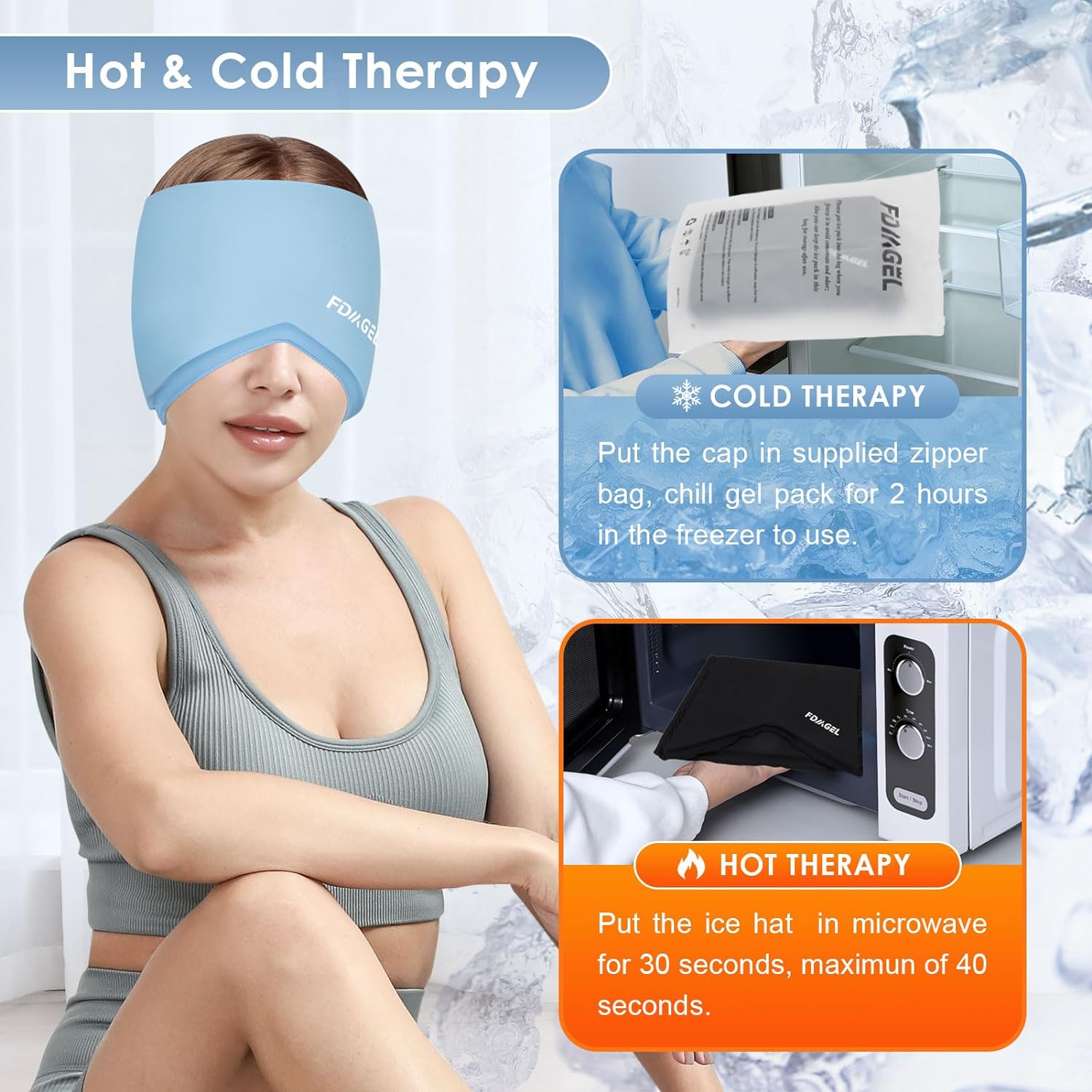 Miniatura 5 de Gorro para aliviar la migraña