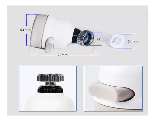 Grifo ahorrador de agua giratorio