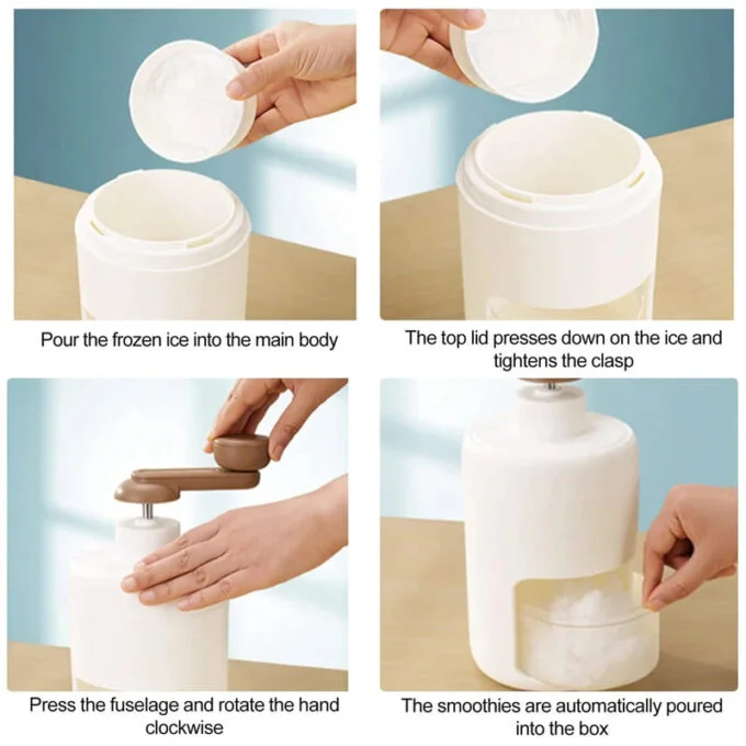 Miniatura 5 de Triturador De Hielo Manual Rallador