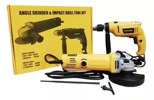 Combo taladro y pulidora eléctrica