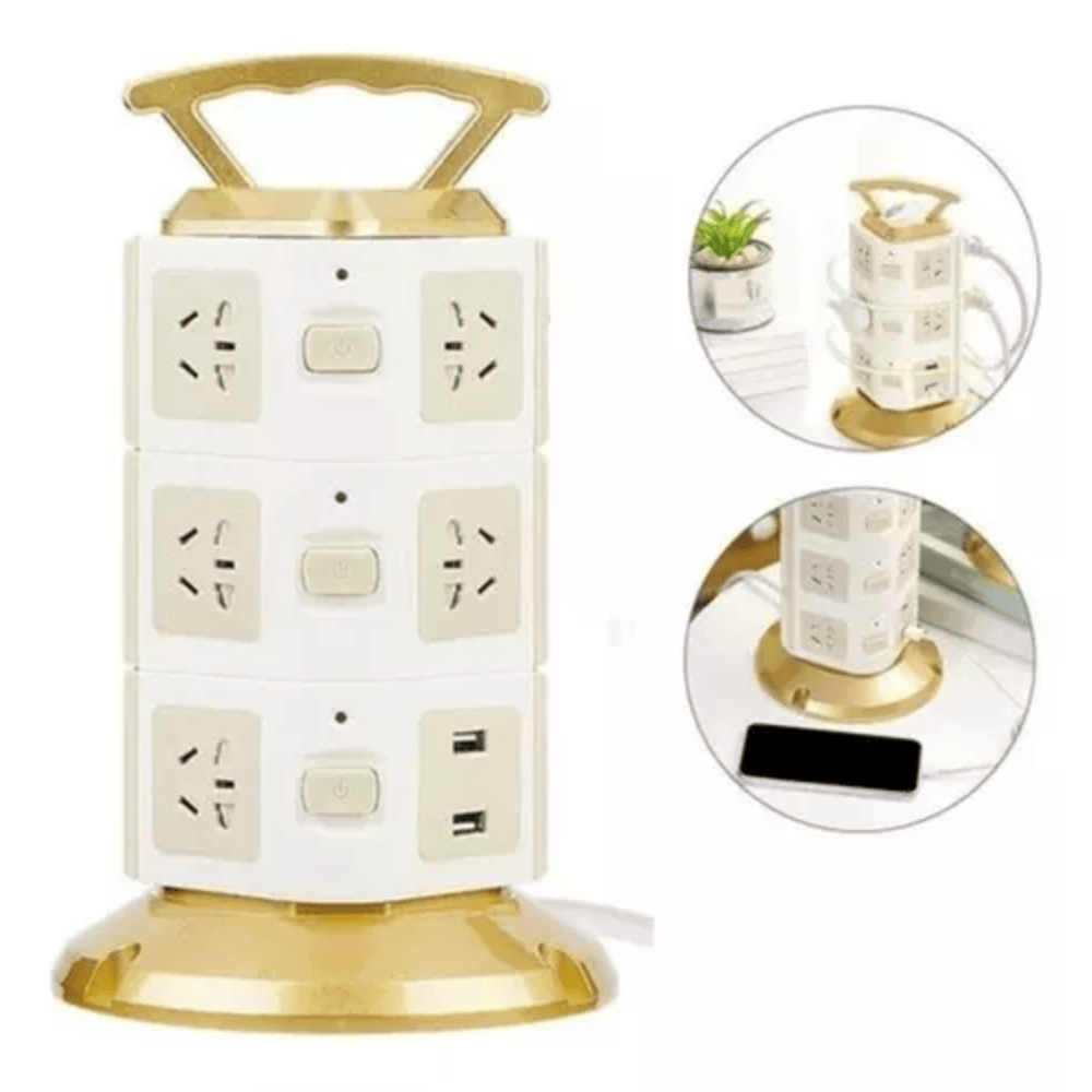 Miniatura 3 de Torre Multi Toma Corriente 3 Niveles Usb