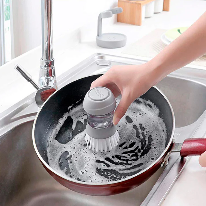 Cepillo dispensador 2 en 1