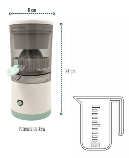 extractor de jugos recargable