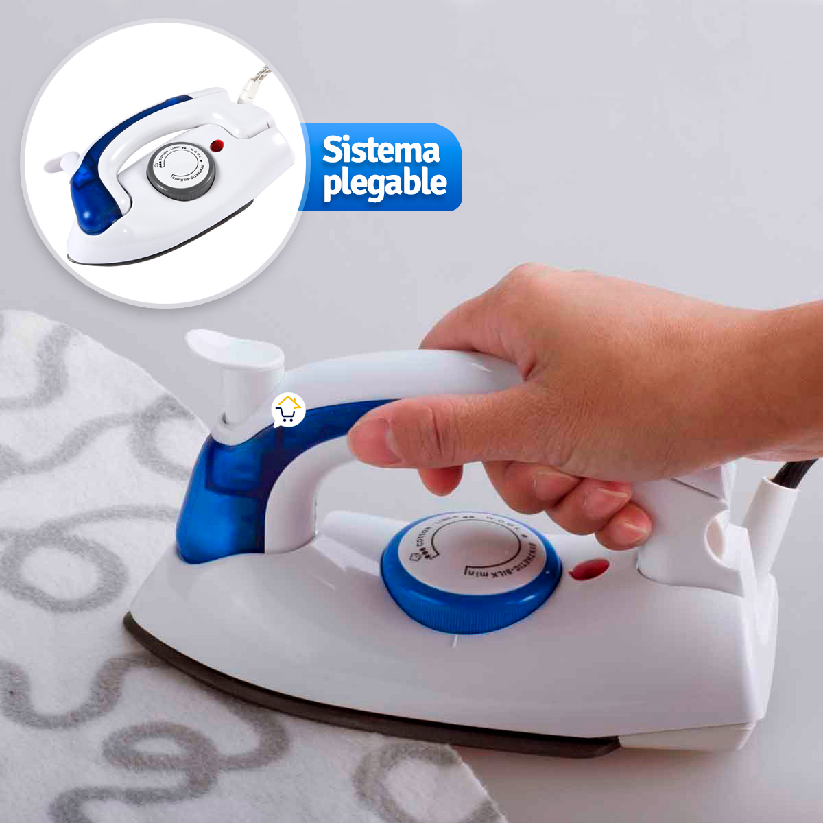 Plancha A Vapor Plegable Viajera SR258B