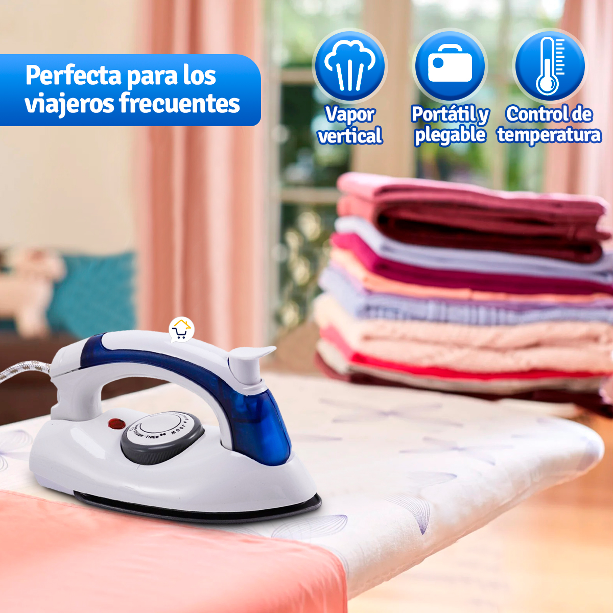 Miniatura 2 de Plancha A Vapor Plegable Viajera SR258B