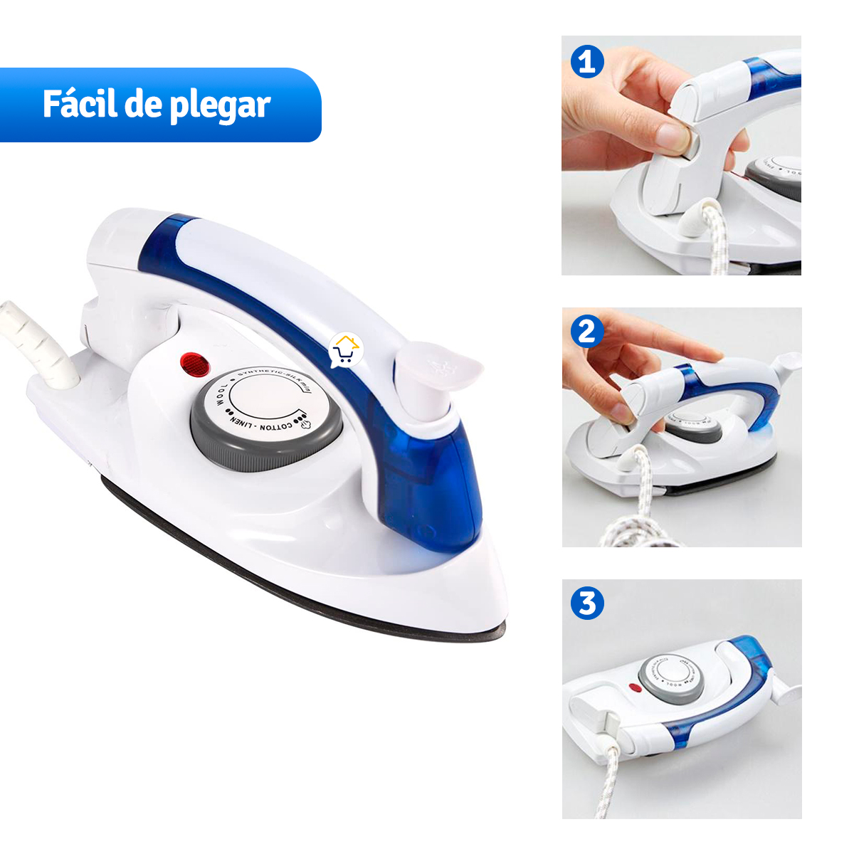 Miniatura 6 de Plancha A Vapor Plegable Viajera SR258B