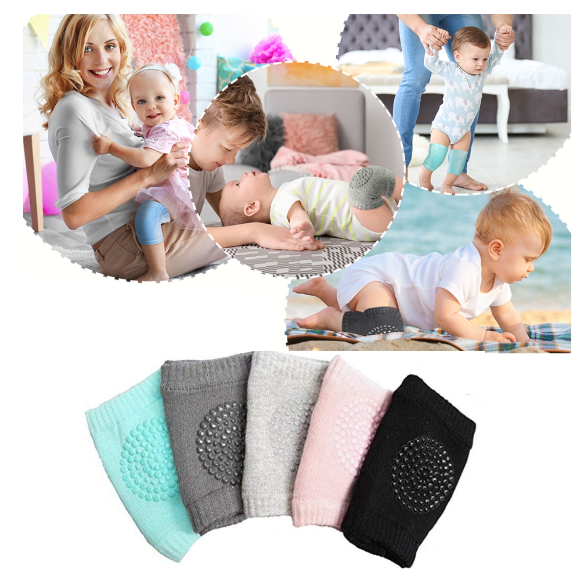 Rodilleras Para Bebe Almohadillas Gateo