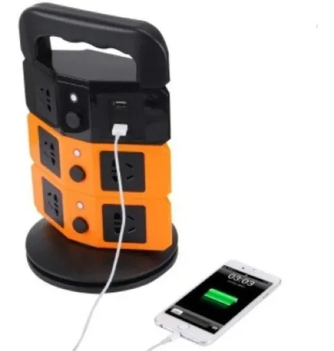 Miniatura 3 de Multitoma Corriente Vertical 8 Tomas