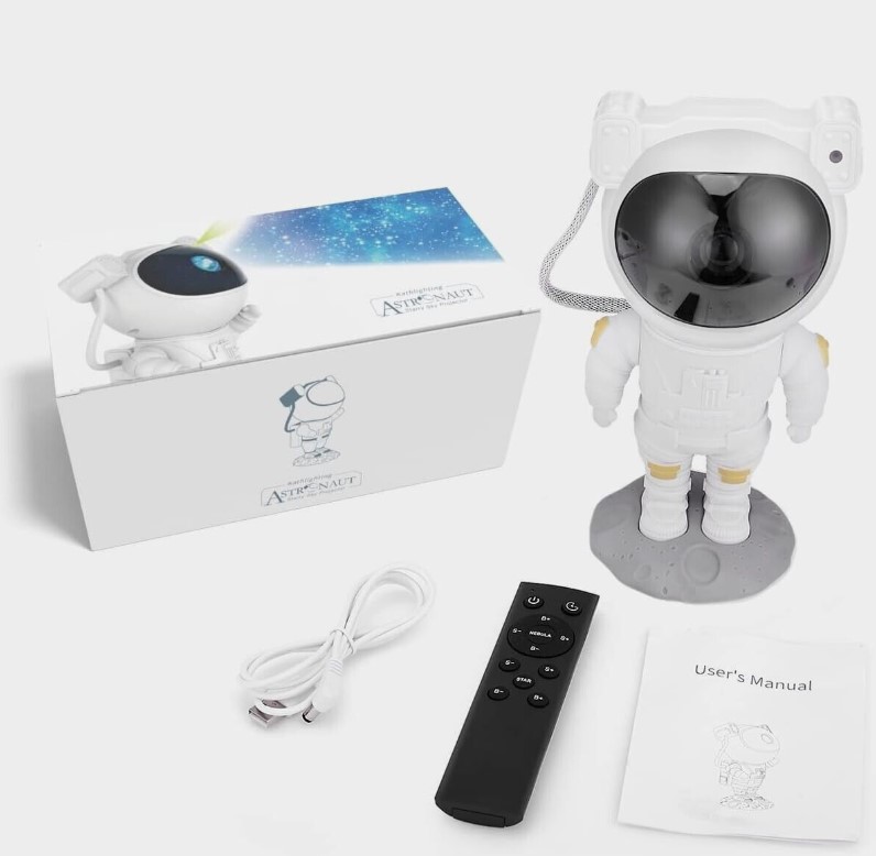 Proyector de luz astronauta de galaxia