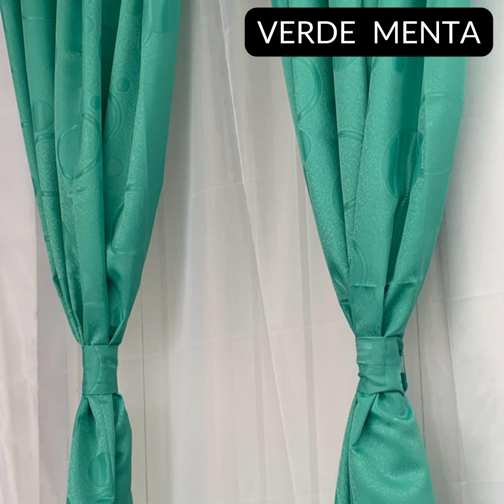 Miniatura 4 de Cortina Jaquard Vinotinto De 280cm