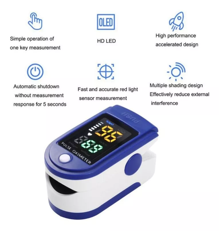 Miniatura 3 de Oximetro Saturometro Pulsometro Para Adu