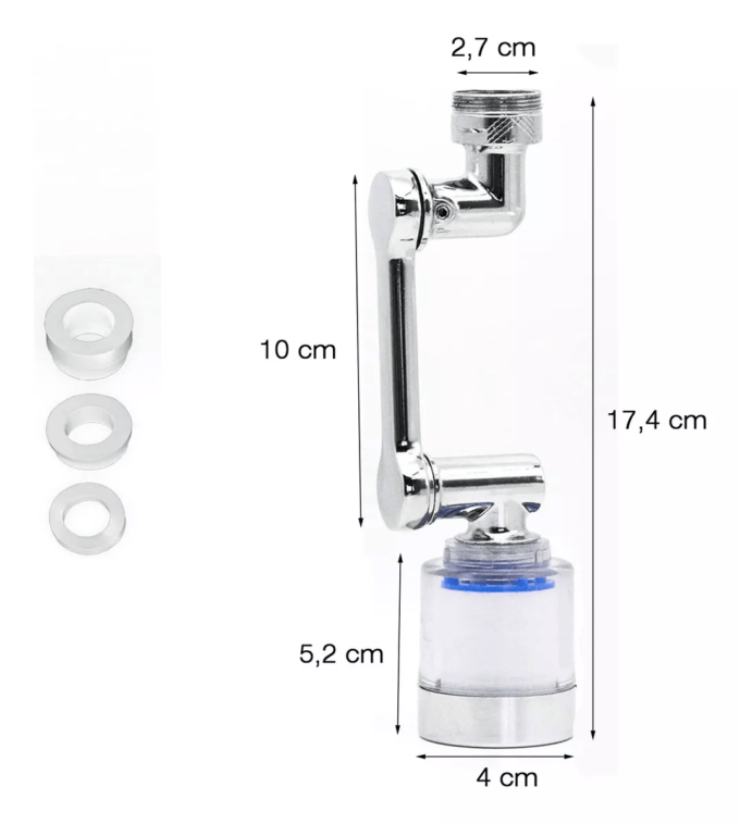 Miniatura 2 de Extensor de grifo plástico con filtro