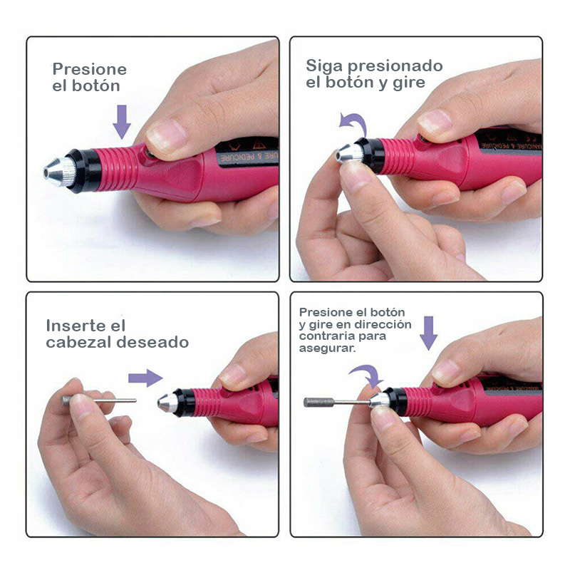 Miniatura 6 de Kit Pulidor De Uñas Electrico PT1
