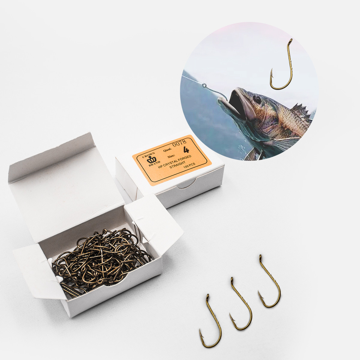 Anzuelo Pesca Nro4 X100 Unidades DG8566