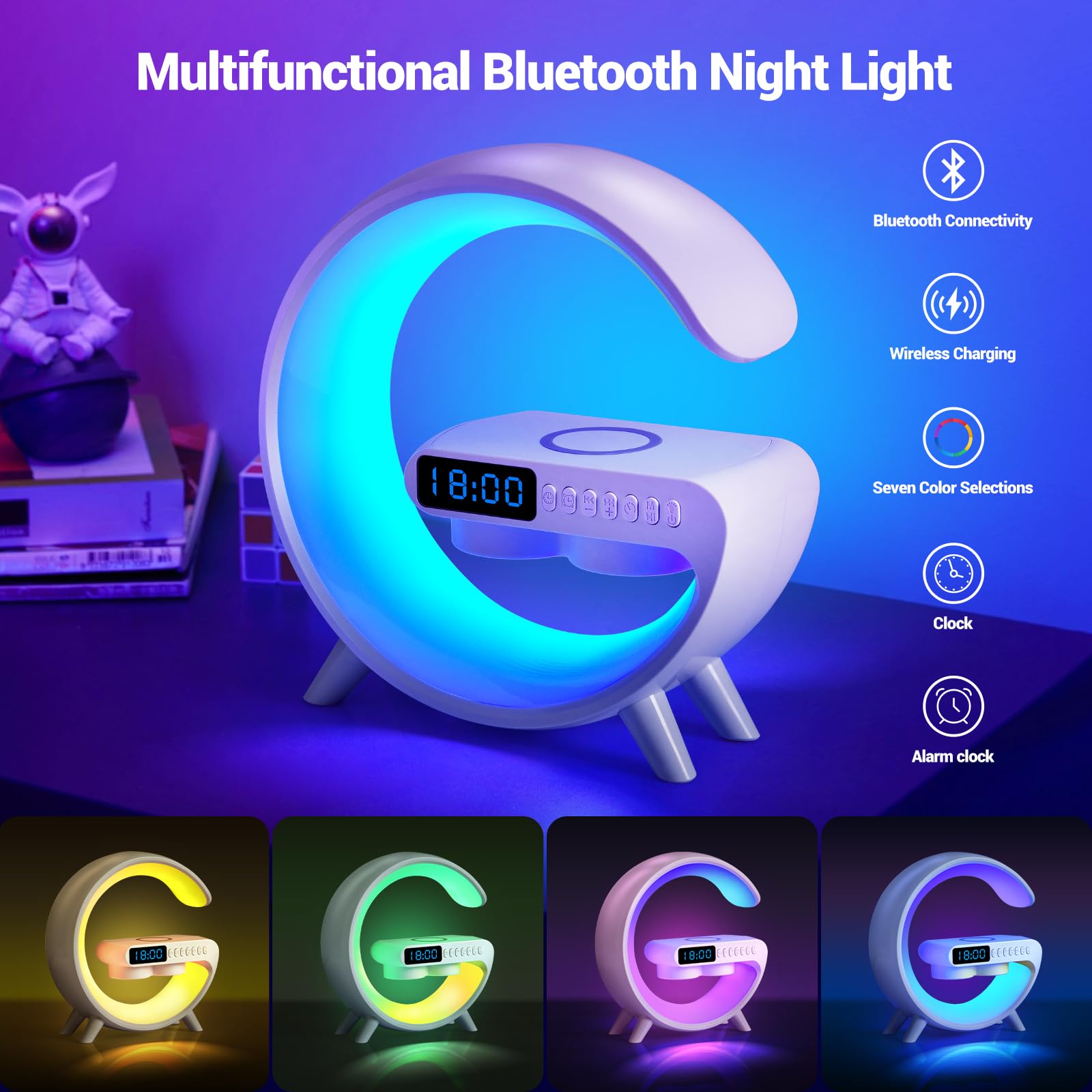 Miniatura 4 de Lampara G Luz Led Rgb Speaker Recargable