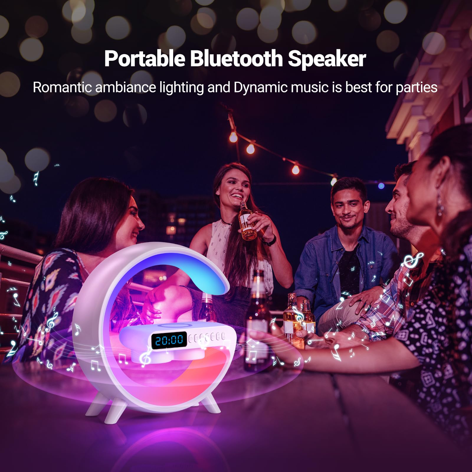 Miniatura 7 de Lampara G Luz Led Rgb Speaker Recargable