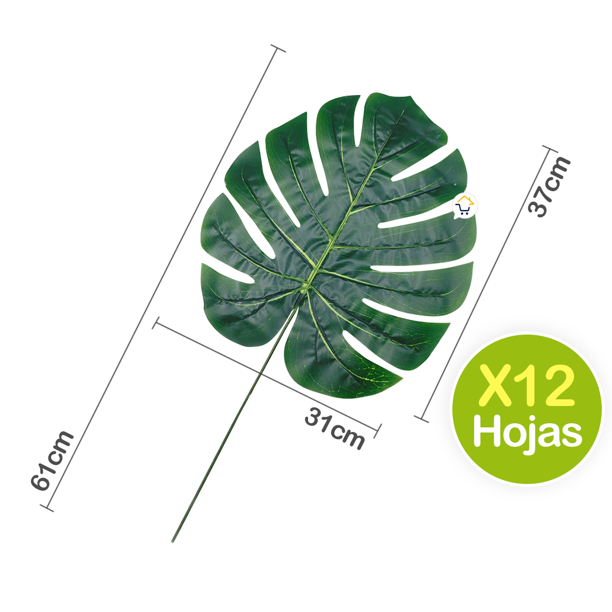 Plantas Artificiales Hojas G X12 6290