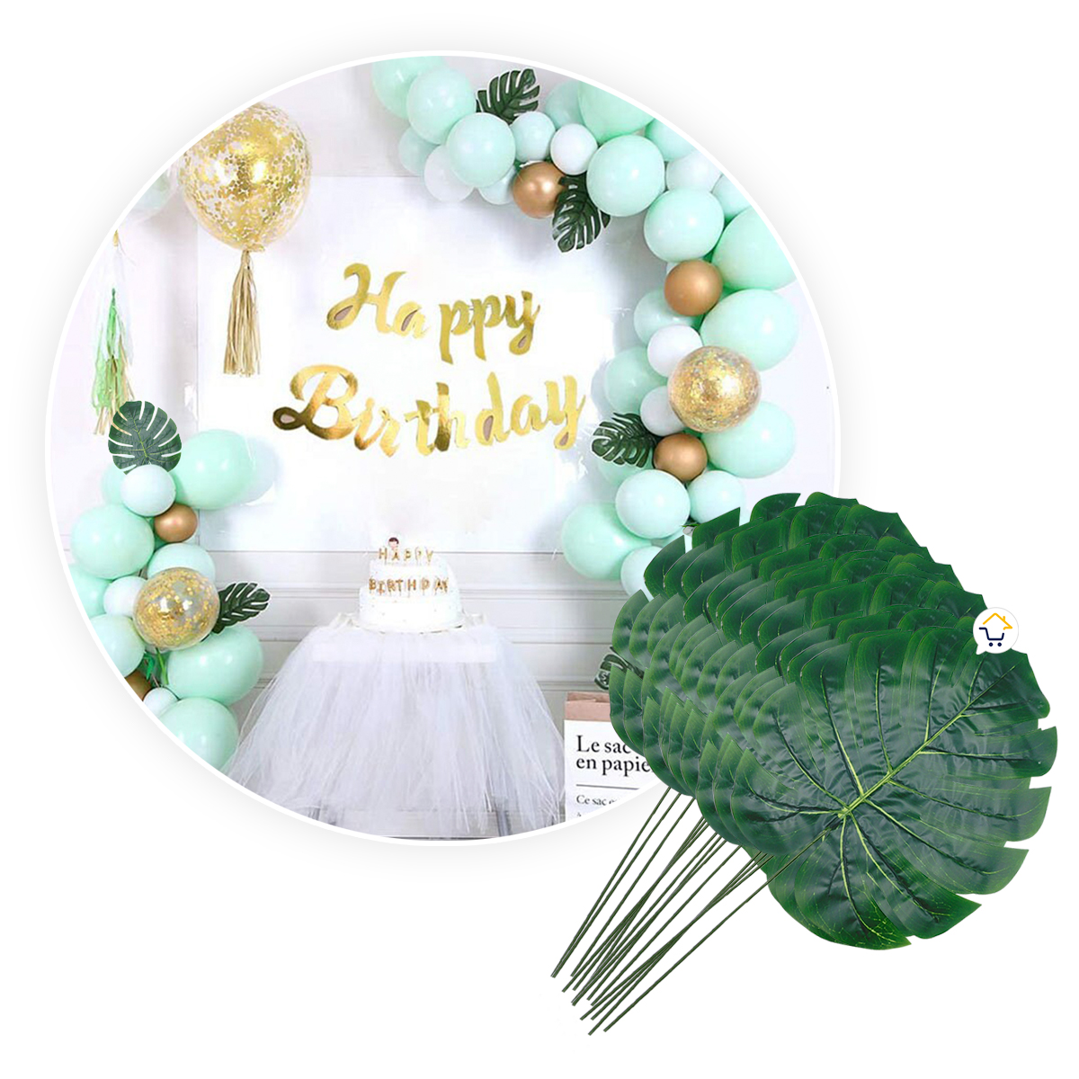 Miniatura 7 de Plantas Artificiales Hojas G X12 6290