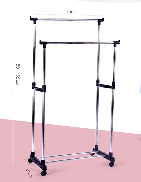 Perchero Doble Estante Metálico