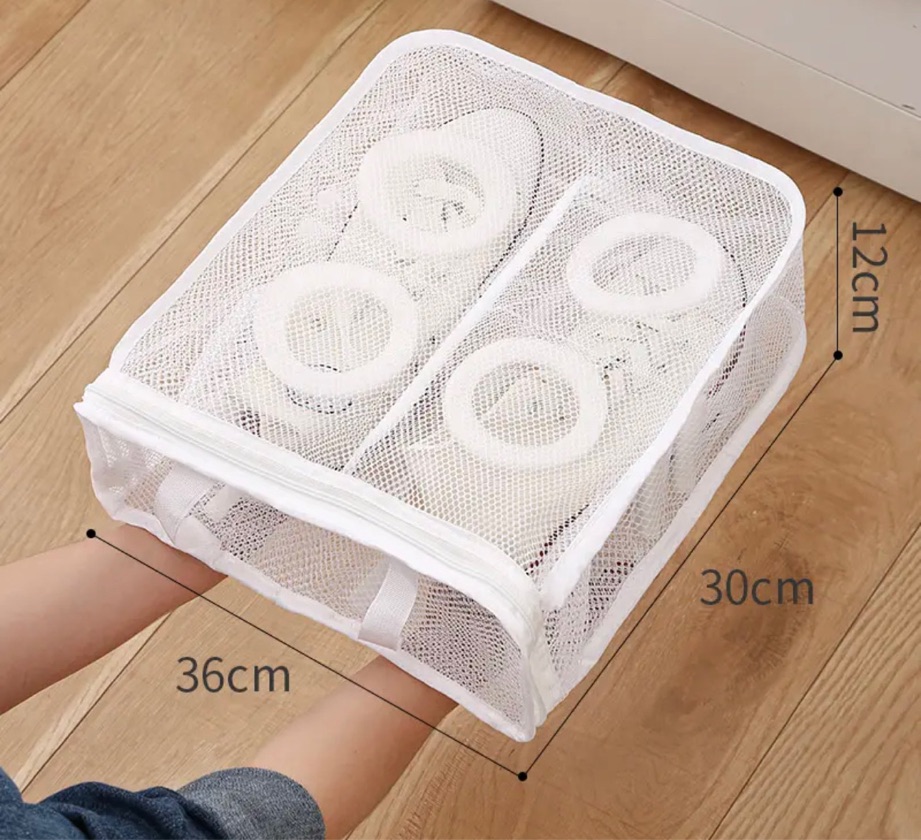 Miniatura 2 de Funda Malla Lavadora Cuidado Zapatos X2