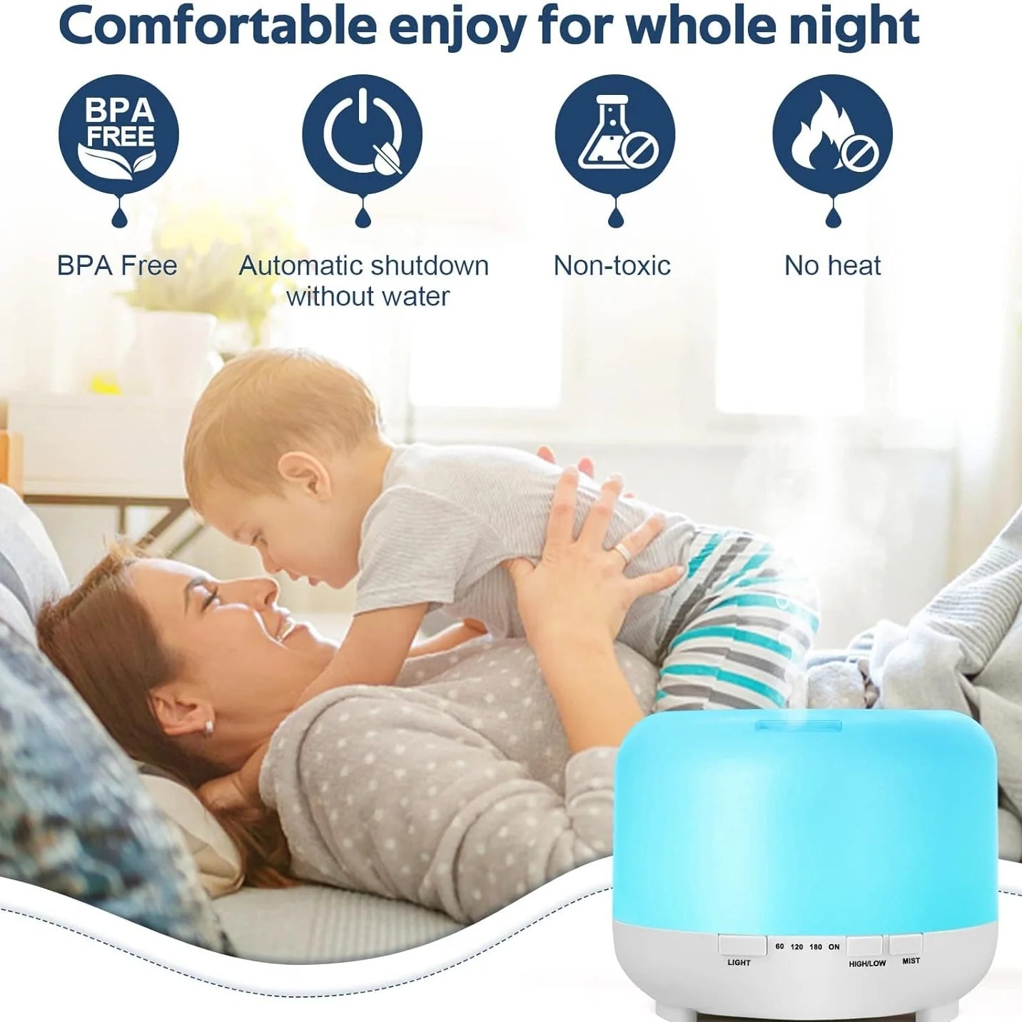 Miniatura 4 de Humidificador Cronoterapia Led