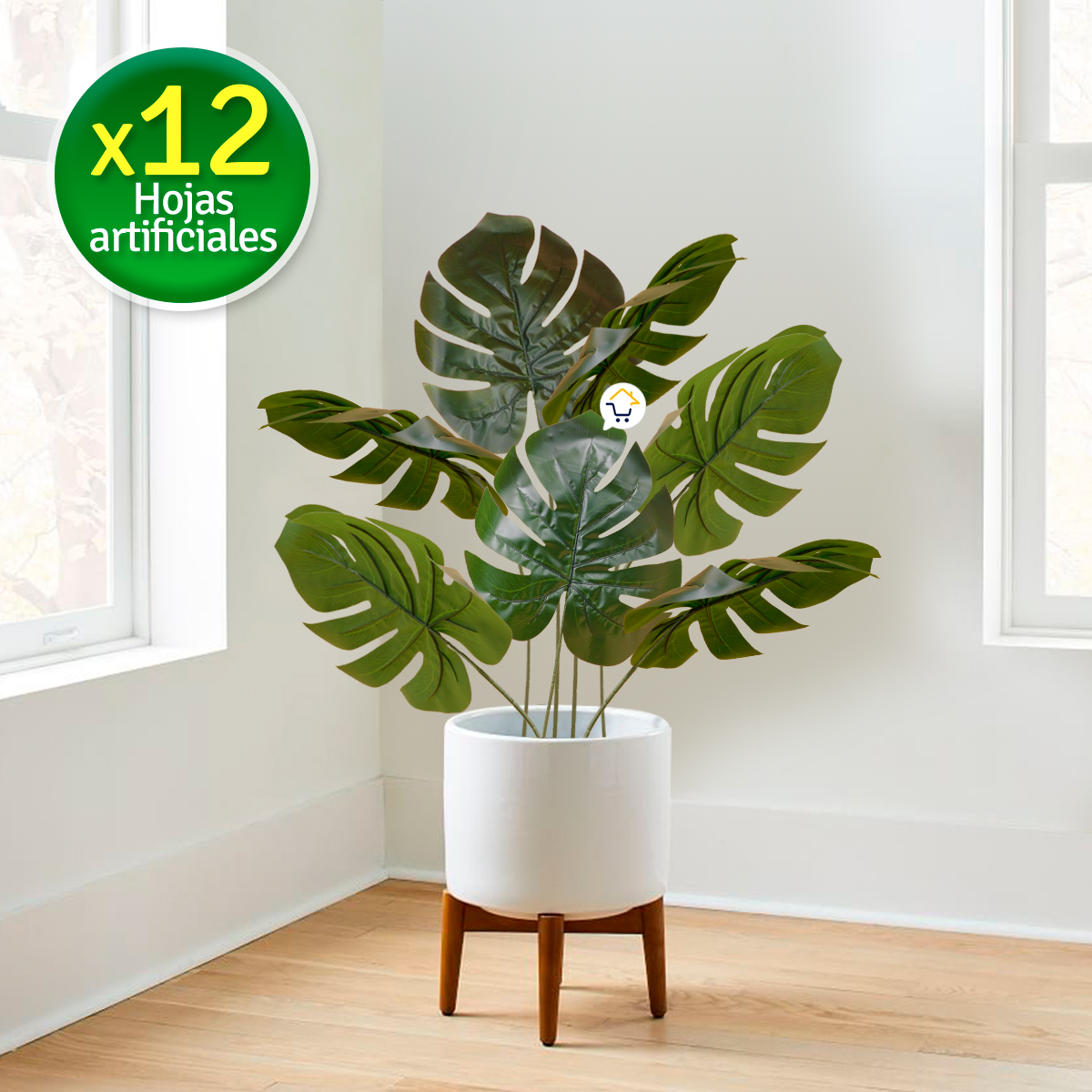 Plantas Artificiales X12 Hojas M 6291