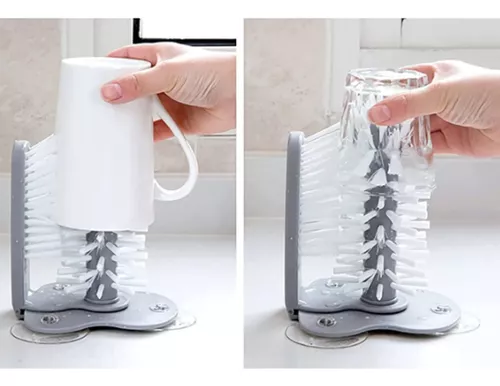 Cepillo Con Ventosas lava vasos ideal