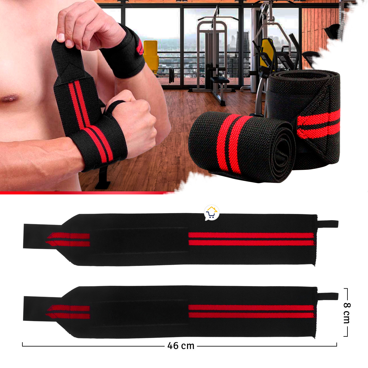 Miniatura 6 de Muñequeras Deportivas Ajustables YC7005