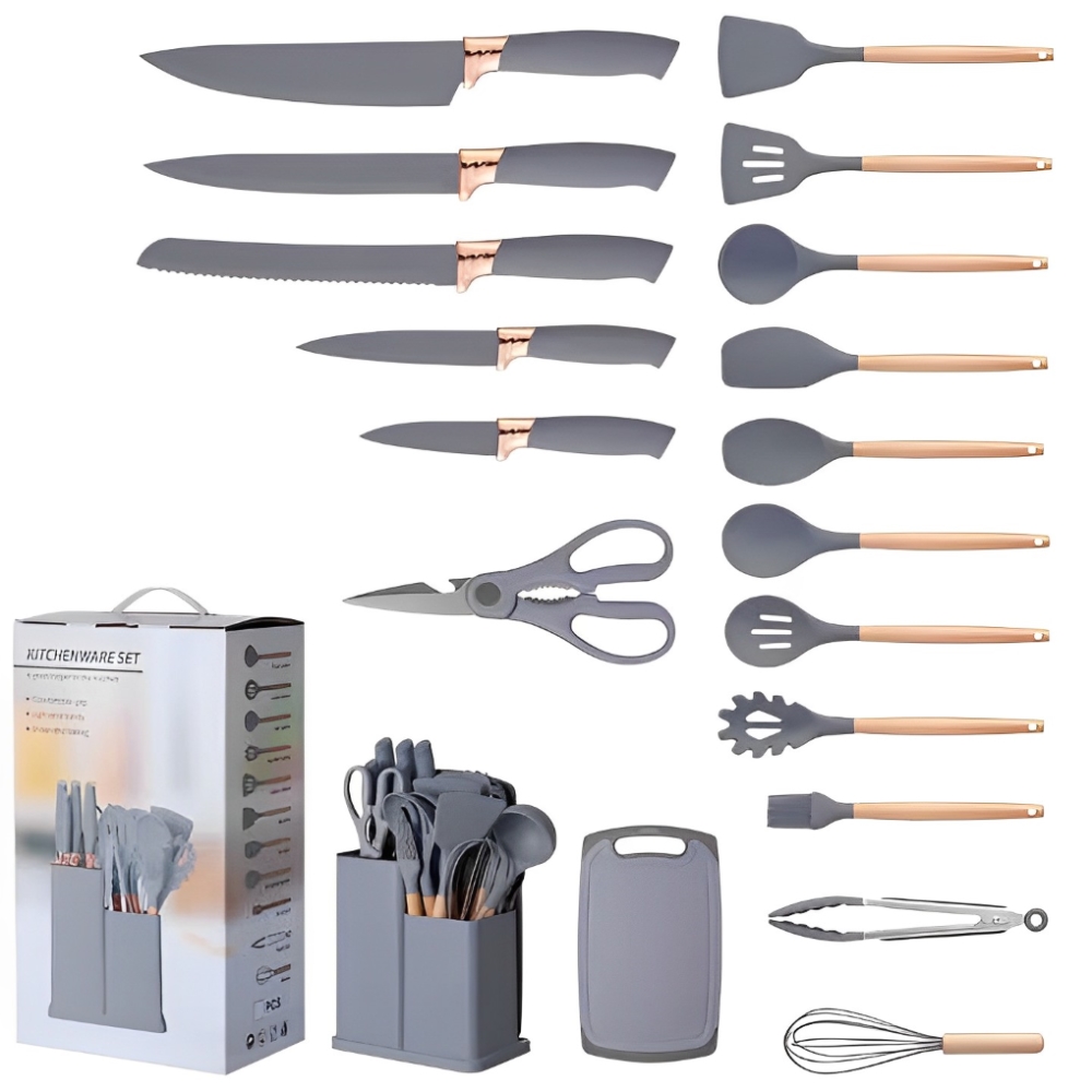 🍳 Set de Utensilios de Cocina Silicona 19P - ¡Cocina Fácil! 🥄 2