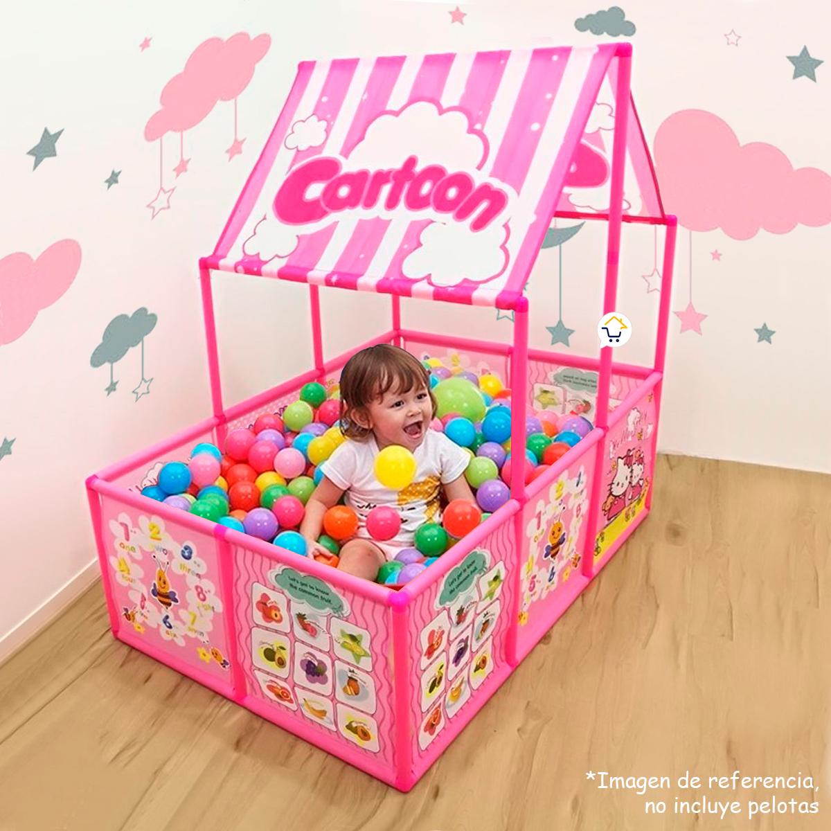 Miniatura 4 de Casita Carpa Piscina De Pelotas WD924C