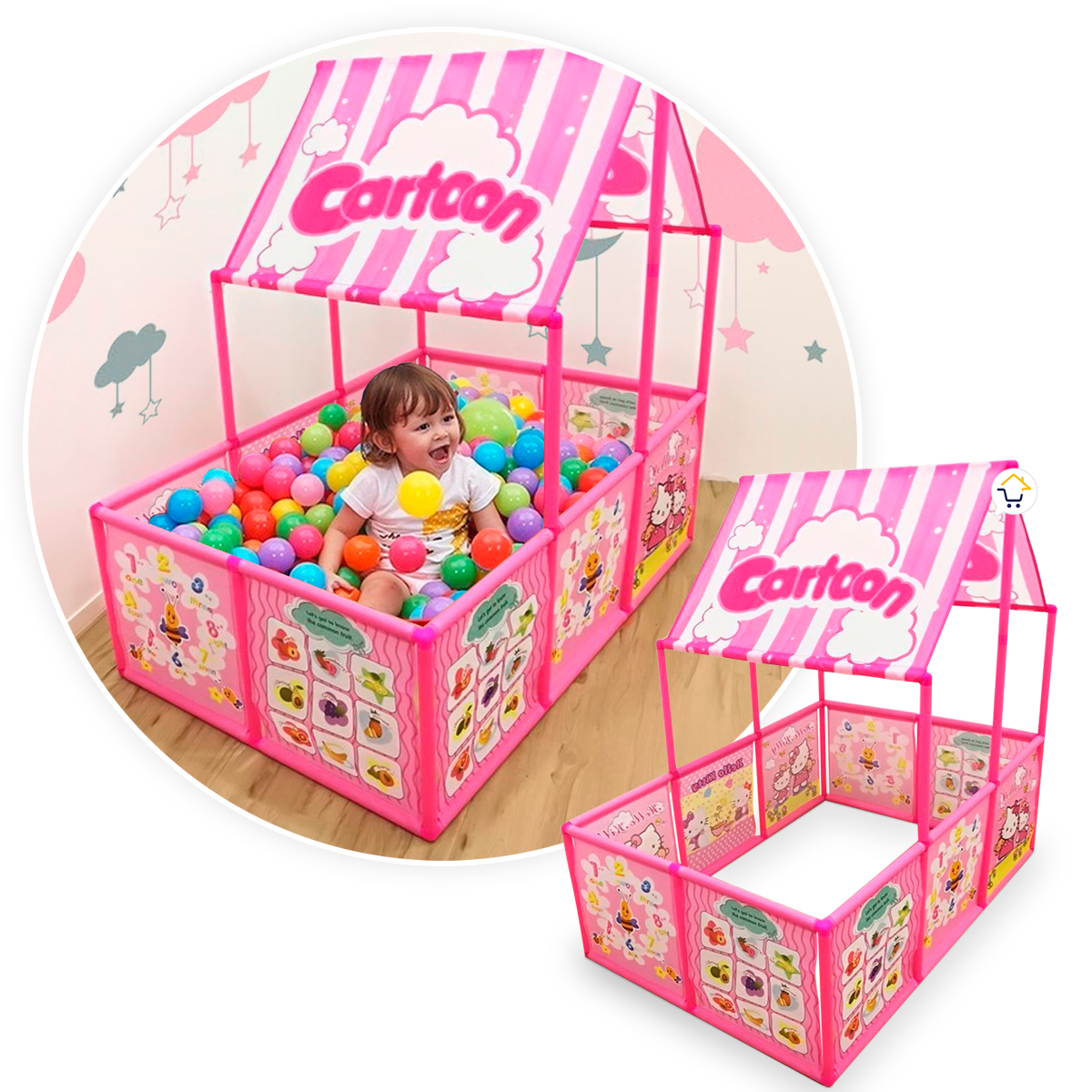 Miniatura 5 de Casita Carpa Piscina De Pelotas WD924C