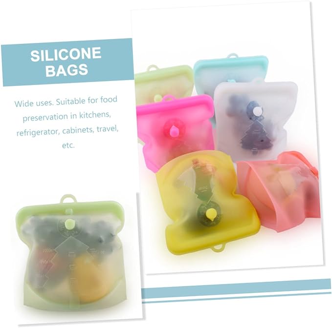 Miniatura 4 de Bolsa Silicona Reutilizable 500ml X3