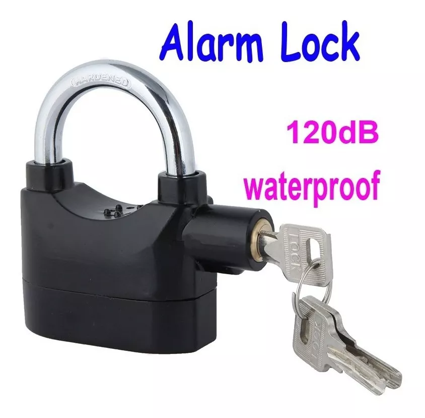 Miniatura 4 de Candado Seguridad Con Alarma Caso Moto