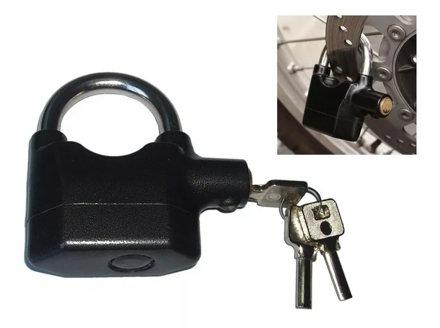 Miniatura 2 de Candado Seguridad Con Alarma Caso Moto