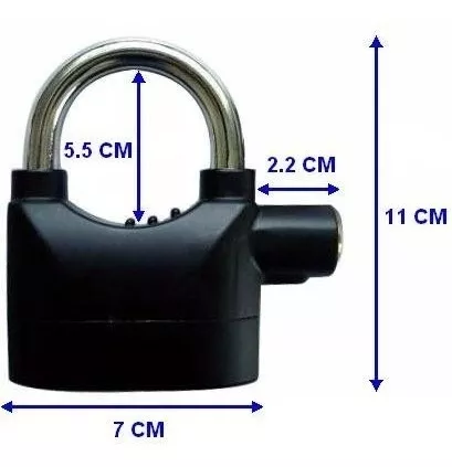 Candado Seguridad Con Alarma Caso Moto