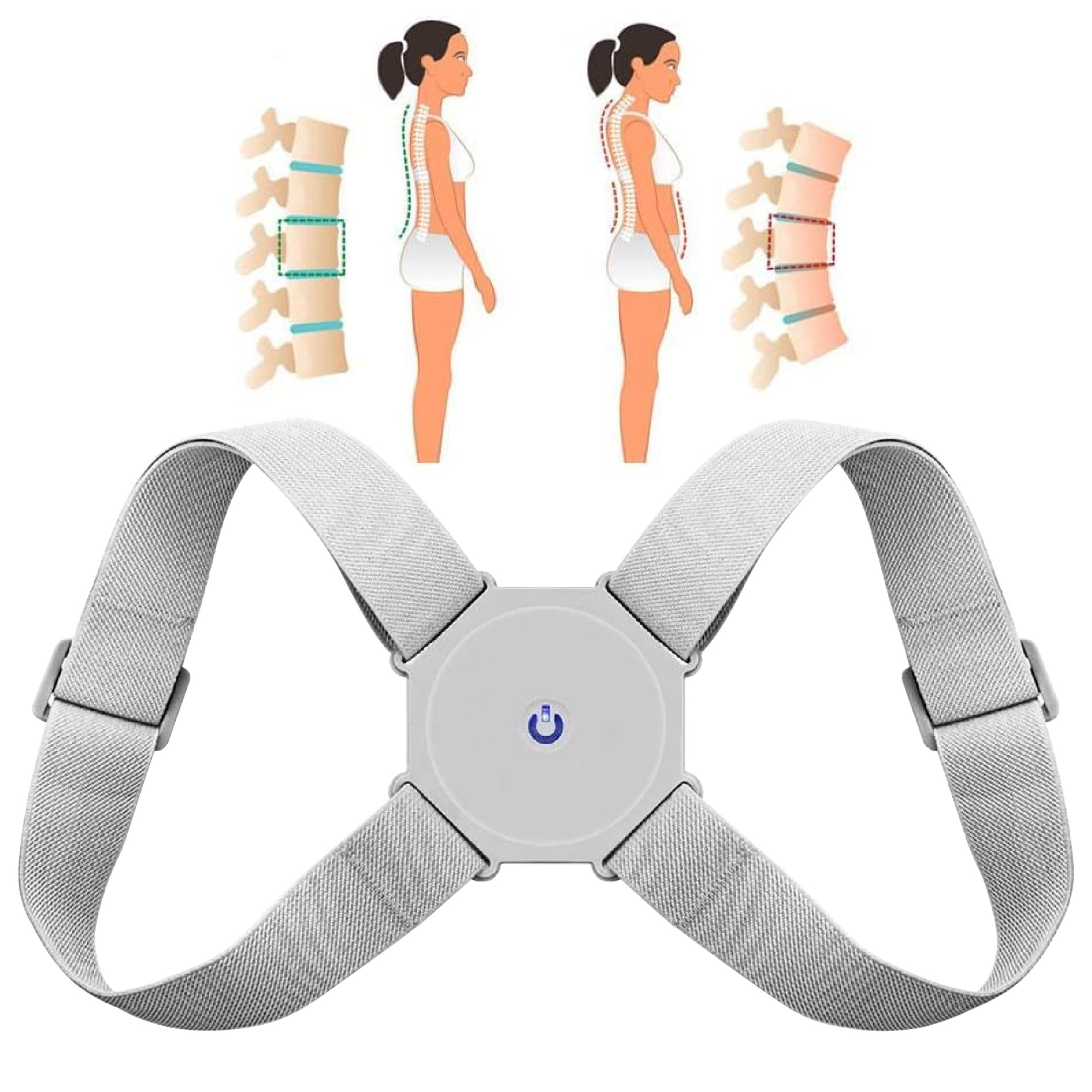 Corrector De Postura invisible De Sensor