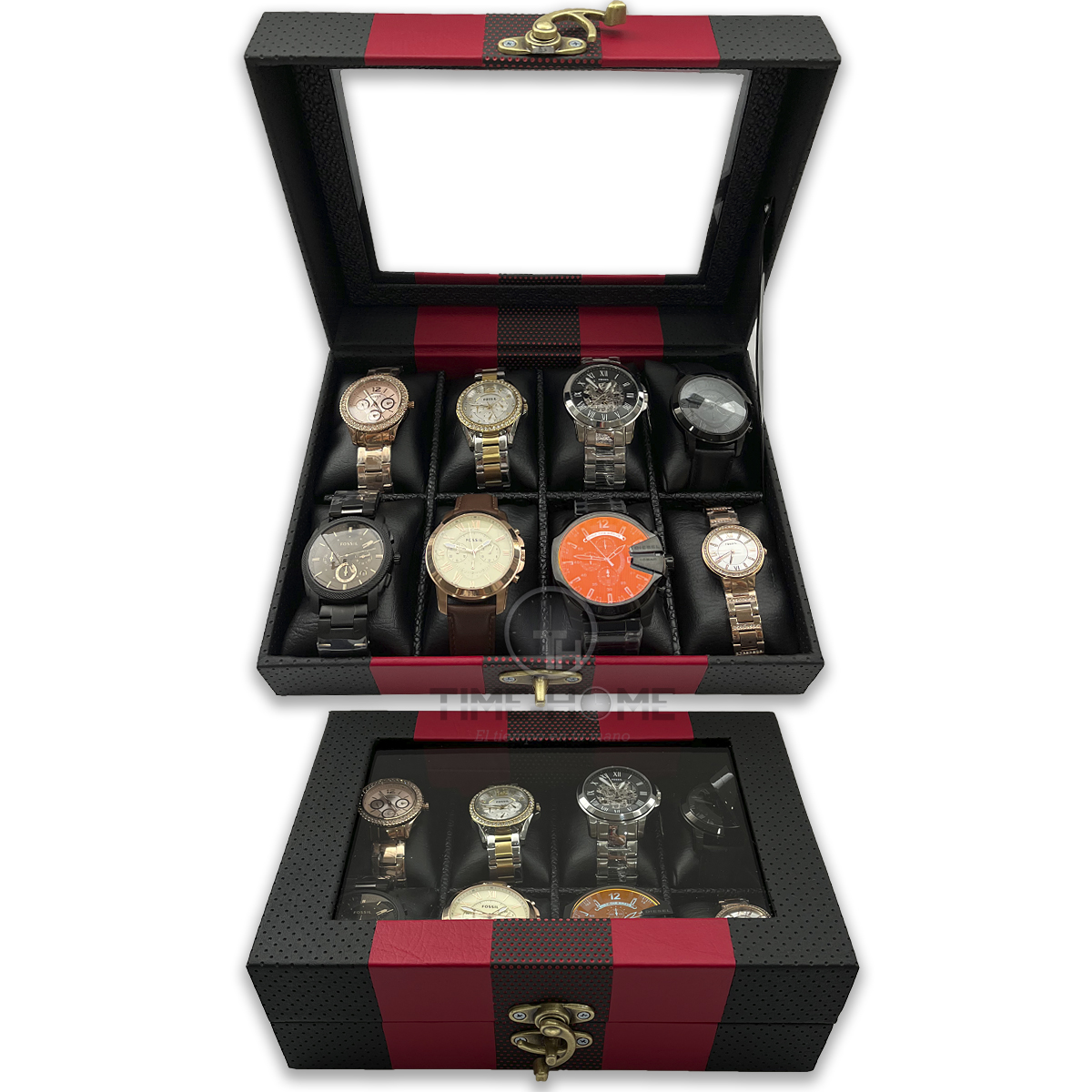 Estuche De Relojes 8 Puestos Calidad