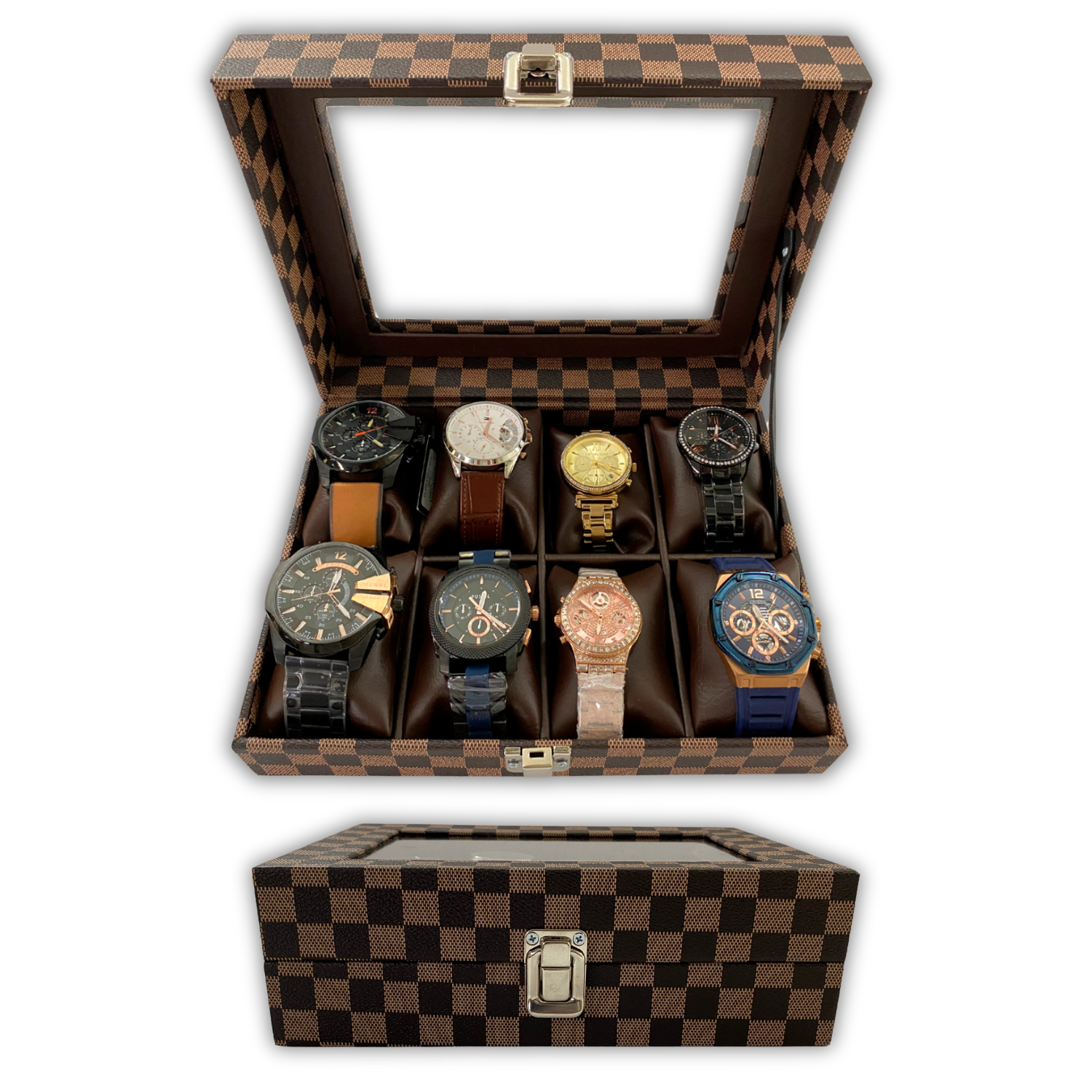 Estuche De Relojes 8 Puestos Calidad
