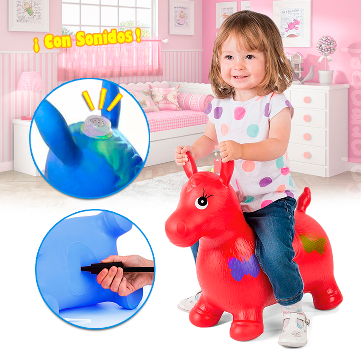 Miniatura 6 de Juguete Inflable Caballo Saltarin 288-2
