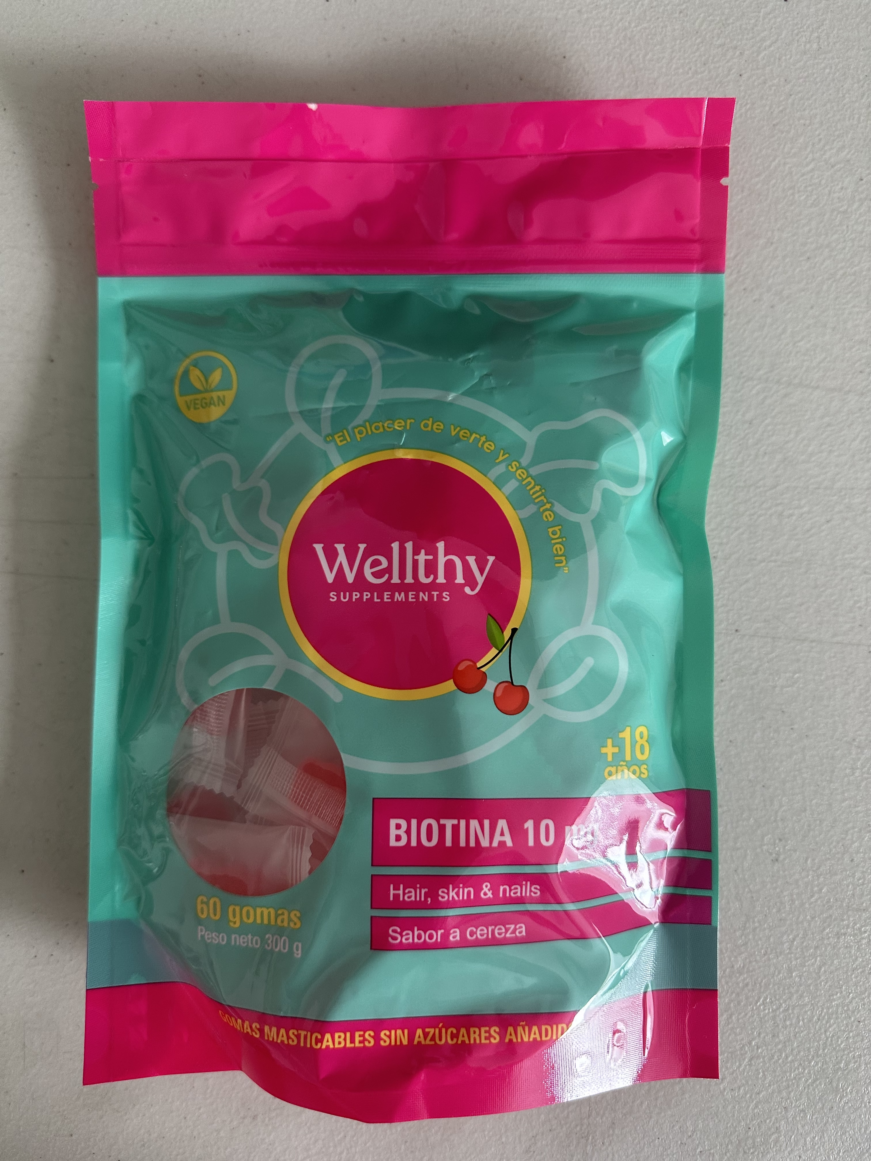 GOMAS DE BIOTINA 10MG WELLTHY