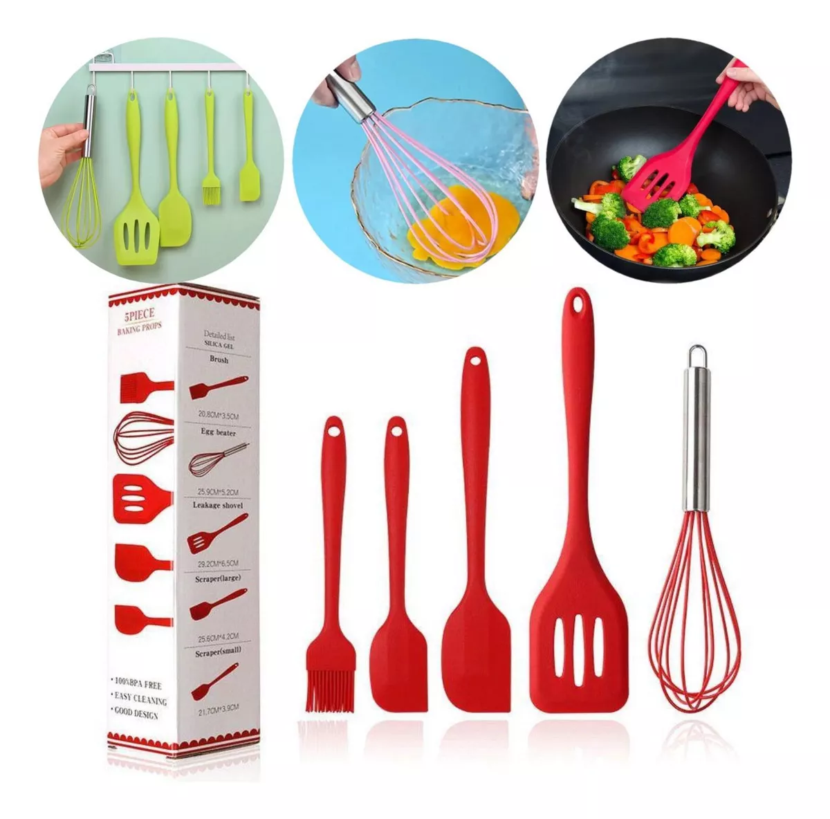 Miniatura 4 de Kit De Cocina Silicona X5 PIEZAS