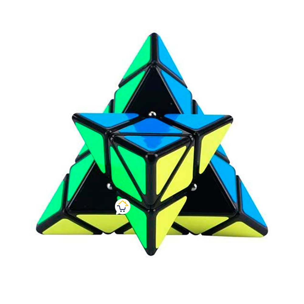 Miniatura 2 de Cubo Rubik Piramide Fibra Carbono 594