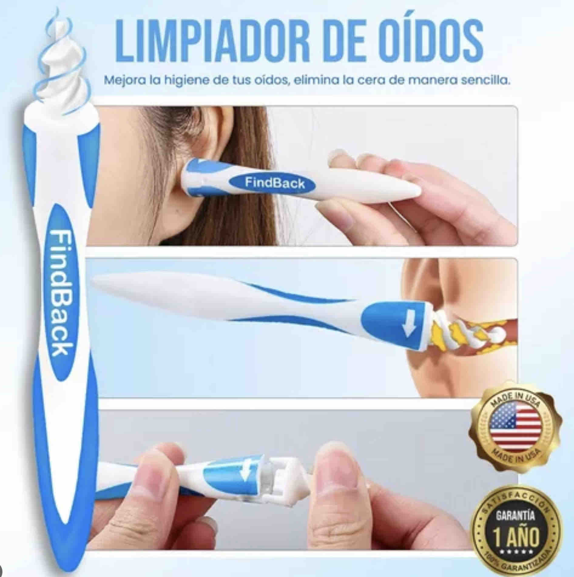 Miniatura 2 de Limpia Oídos copitos espiral silicona ⚡